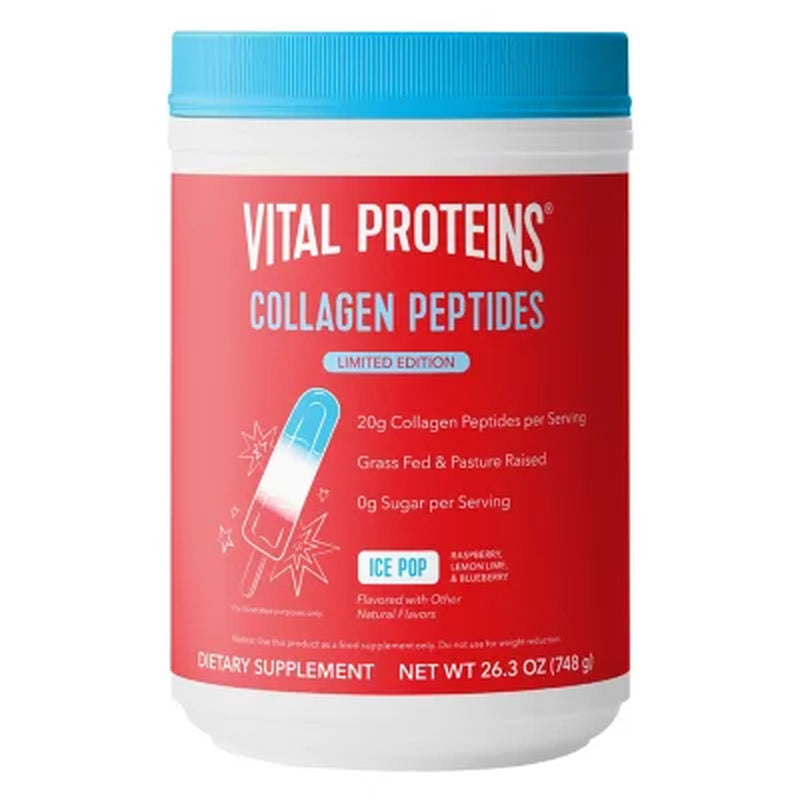 Vital Proteins Collagen Peptides Powder, Limited Edition Ice Pop, 26.3 Oz.