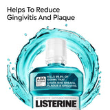 Cool Mint Antiseptic Mouthwash, Daily Oral Rinse Kills 99% of Germs That Cause Bad Breath, Plaque and Gingivitis for a Fresher, Cleaner Mouth, Cool Mint Flavor, 250 Ml/ 8.5 Fl. Oz.