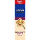 Rosemary & Olive Oil Whole Grain Wheat Crackers, Lunch Snacks, Snack Crackers, Family Size, 12.5 Oz