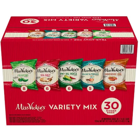 Miss Vickie'S Variety Pack Potato Chips, 30 Pk.
