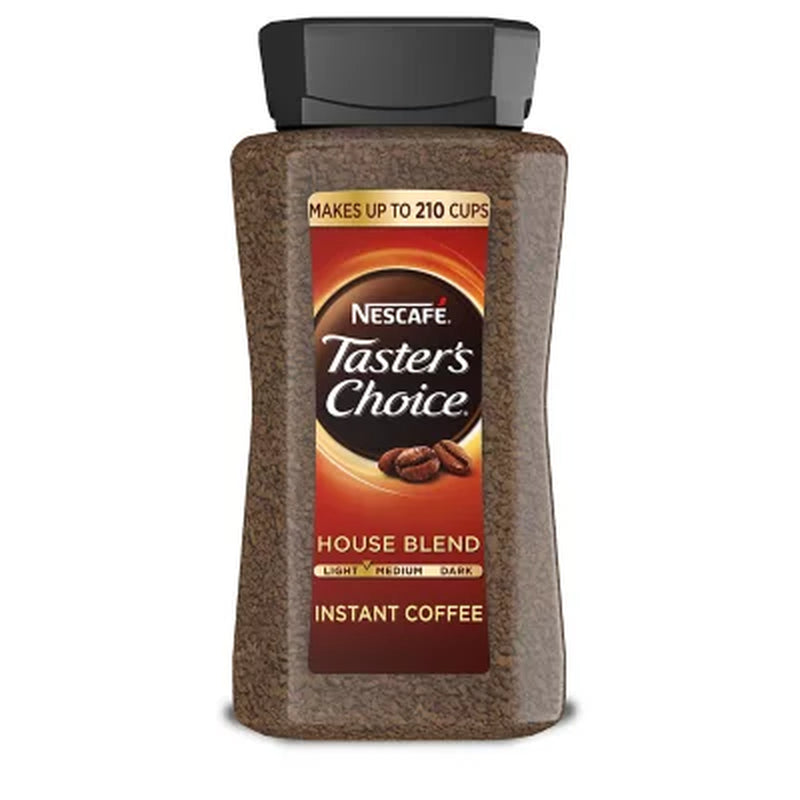 Nescafé Taster'S Choice House Blend Light-Medium Instant Coffee, 14 Oz.