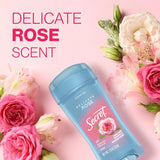 Fresh Antiperspirant Deodorant for Women, 72Hr Breathable Sweat & Odor Protection, Instant Freshness & Gentle, PH Balancing Minerals, Clear Gel, Delicate Rose Scent, 2.6 Oz