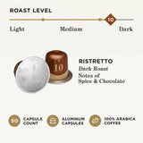 Peet'S Coffee Ristretto Intensity 10 Dark Roast Coffee Pods, 50 Ct.