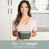 Bentgo All-In-One Tinted Glass Salad Container