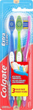 Extra Clean Toothbrush, Soft Toothbrush for Adults, 3 Count (Pack of 1)