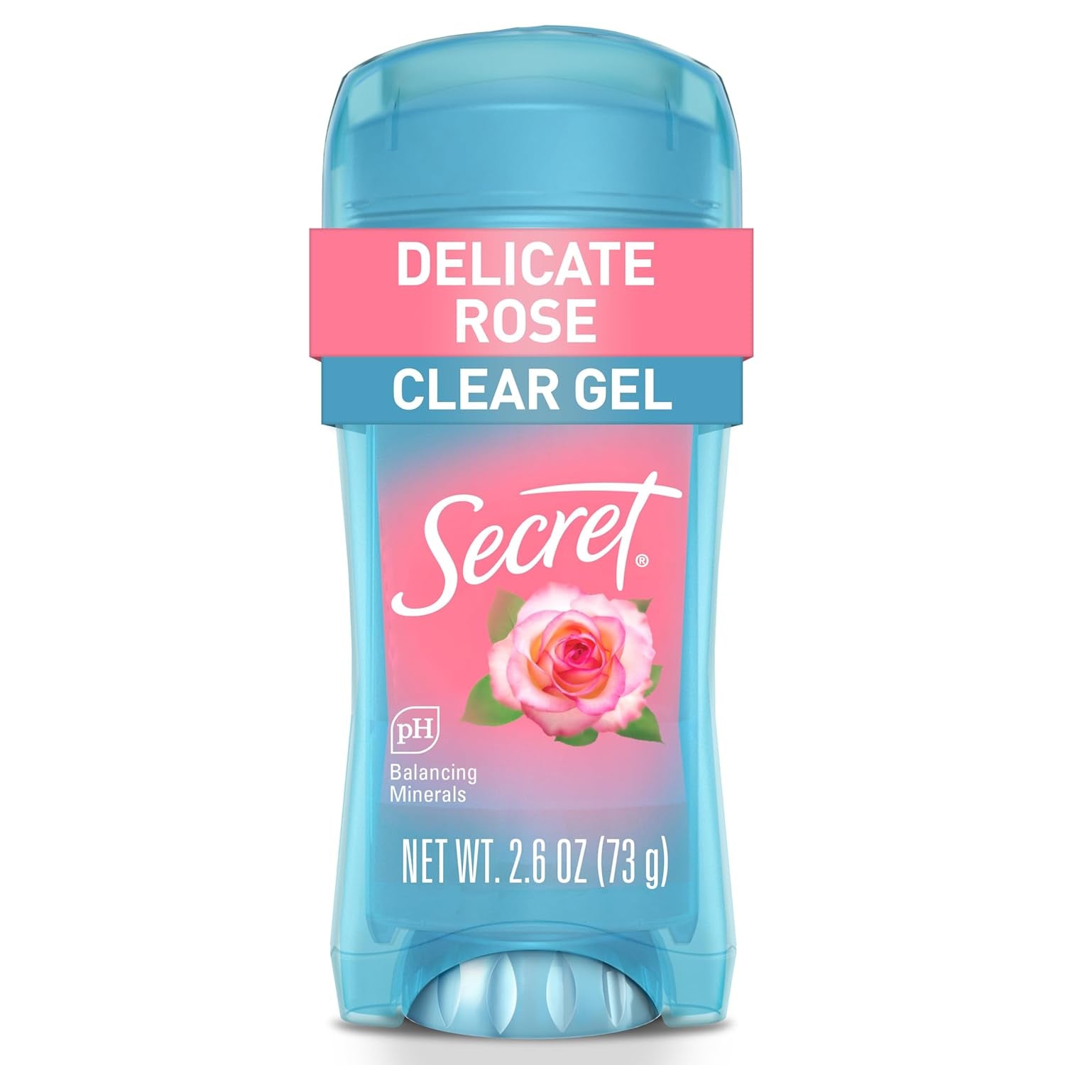 Fresh Antiperspirant Deodorant for Women, 72Hr Breathable Sweat & Odor Protection, Instant Freshness & Gentle, PH Balancing Minerals, Clear Gel, Delicate Rose Scent, 2.6 Oz