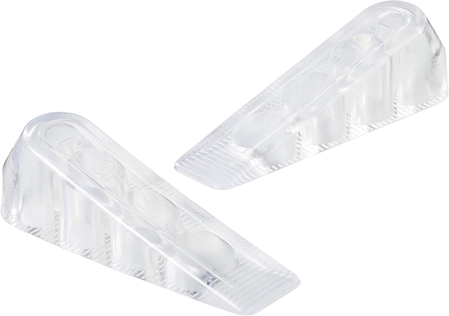 Door Stoppers, 2 Count, 1-1/8 In., Flexible Material Assures Snug Fit under Doors, Easy to Use Stops for Bottom of Door (SP947)