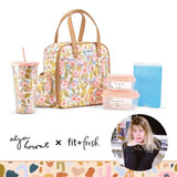 Fit & Fresh Artist Collection 5-Piece Deluxe Lunch Box, Choose Color
