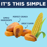 Sea Salt | Delicious Crunchy Corn Natural Snack | 4 Ounce X 1 Bag | Non-Gmo, Low-Sugar, Gluten-Free, Plant Based, Vegan, Low Sugar