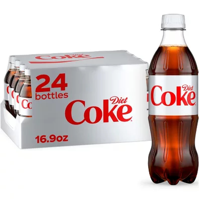 Diet Coke Soda Soft Drink, 16.9 Fl. Oz., 24 Pk.