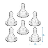 Dr. Brown’S Natural Flow Level 1 Narrow Baby Bottle Silicone Nipple, Slow Flow, 0M+, 100% Silicone Bottle Nipple, 6 Count (Pack of 1)