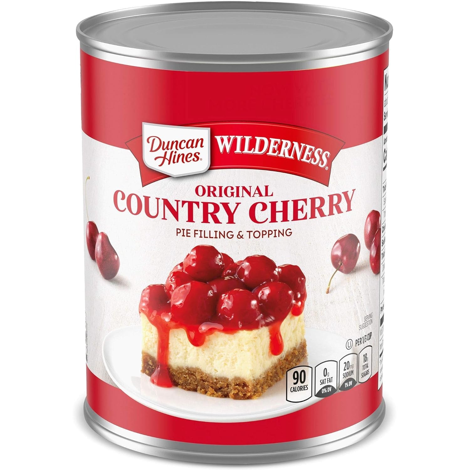 Wilderness Original Pie Filling & Topping, Country Cherry, 21 Ounce