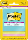Super Sticky Notes, 3X3 In, 3 Pads, 2X the Sticking Power, Supernova Neons, Bright Colors, Recyclable (3321-SSMIA)