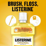 Original Antiseptic Oral Care Mouthwash to Kill 99% of Germs That Cause Bad Breath, Plaque and Gingivitis, Ada-Accepted Mouthwash, Original Flavored Oral Rinse, 1 L