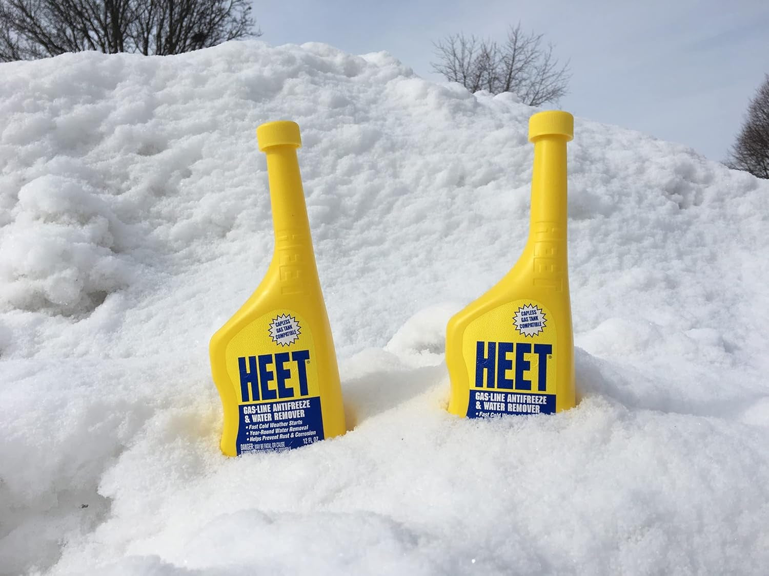 Water Remover & Premium Gas Line Antifreeze, Removes Water from Fuel System, Prevents Gas-Line Freezing, Winter Fuel Additive for Fast Cold Weather Starts, 12 Fl. Oz.