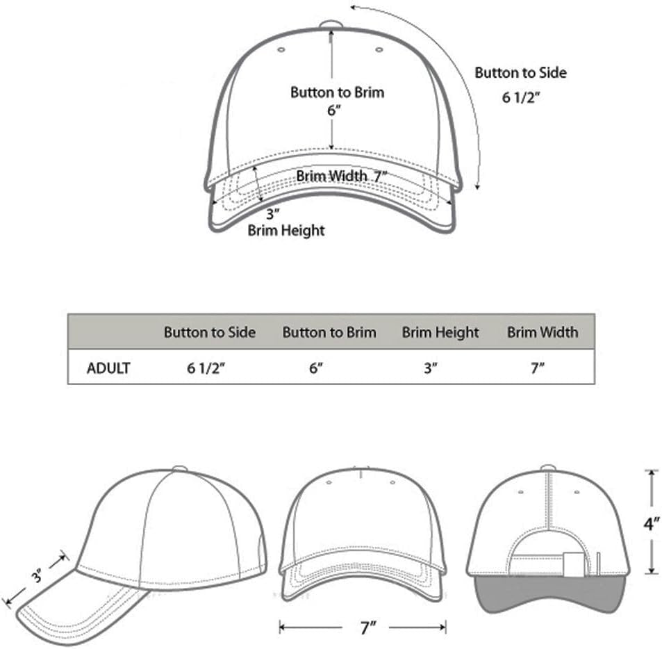 Classic Baseball Cap Dad Hat 100% Cotton Soft Adjustable Size