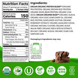 Orgain Organic 21G Plant-Based Protein Powder, Creamy Chocolate Fudge 2.74 Lbs.