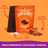 Sugar Free Candy Soft Caramels Individually Wrapped - Sea Salt & Vanilla - Low Net Carb Zero Sugar Candy with Xylitol & Maltitol (Chocolate Caramel) Keto Candy 1 Pack