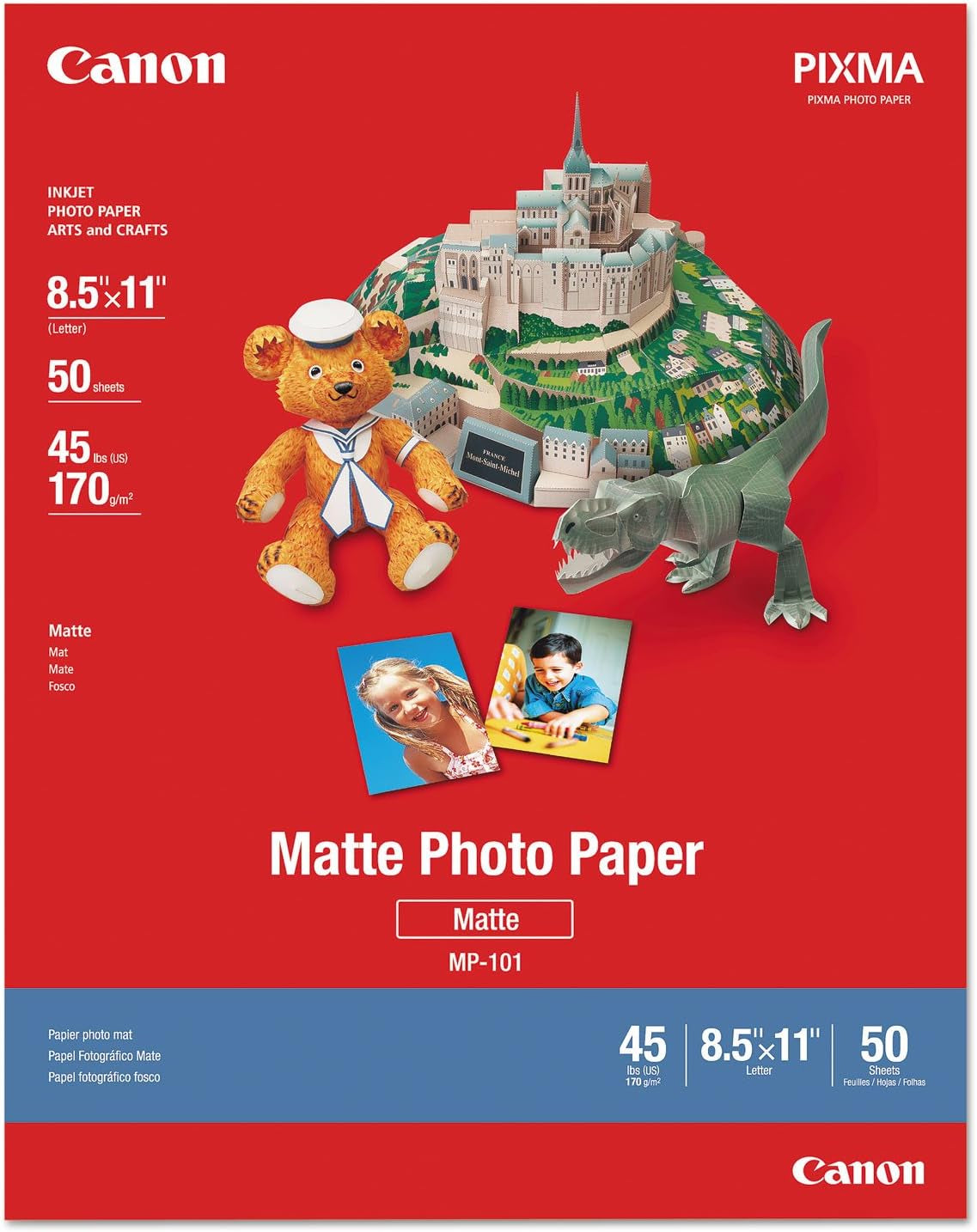 7981A004 Photo Paper Plus, Matte, 8-1/2 X 11 (Pack of 50 Sheets)