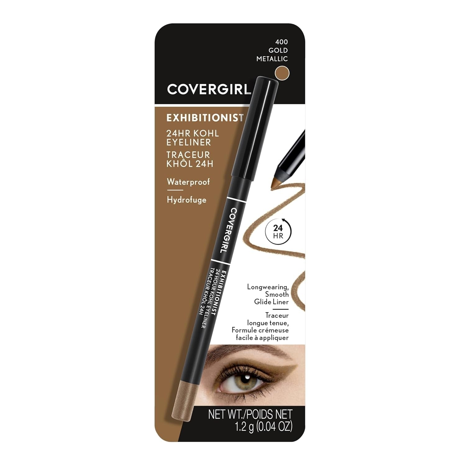 Exhibitionist 24-Hour Kohl Eyeliner, Gold Metallic