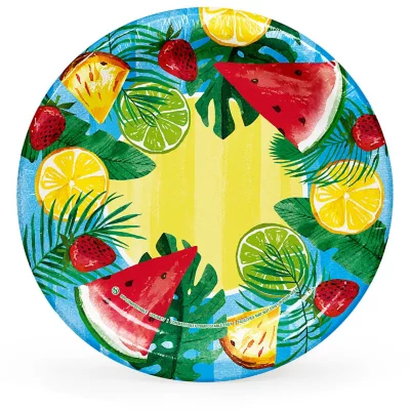 Member'S Mark Summer Dinner Paper Plates, 10", 85 Ct.