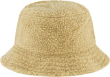 Women's Bucket Hat,, Faux Sherpa Packable Travel, Wide Brim Summer Hat