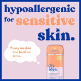Gel Deodorant & Antiperspirant | 2X Longer Sweat Protection | 72-Hour Odor Protection | Unscented & Hypoallergenic for Sensitive Skin, 3 Oz. (6 Count)