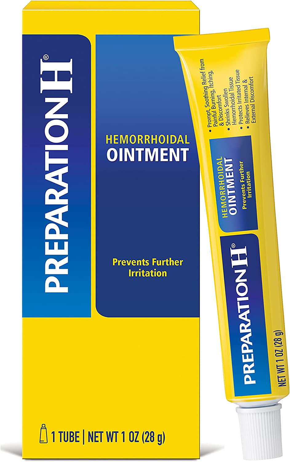 Hemorrhoid Ointment, Itching, Burning and Discomfort Relief - 1 Oz Tube