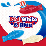 SWEDISH FISH Mini Red, White & Blue Soft & Chewy Candy, Bulk Candy, 1.8 Lb
