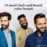 Mustache & Beard, Beard Coloring for Gray Hair with Brush, with Keratin Biotin Aloe and Coconut Oil for Healthy Facial Hair - Medium-Dark Brown, M-40, Pack of 1 (Packaging May Vary)