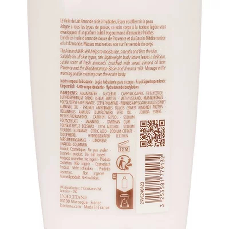 L'Occitane Almond Milk Veil Body Lotion, 8.1 Fl. Oz.