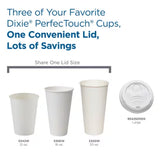 Dixie Perfectouch White Insulated Paper Cups, Various Sizes