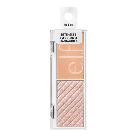 Cosmetics Bite-Size Face Duo, Highlighter, Bronzer & Blush Palette, Highly Pigmented, Cantaloupe, 0.049 Oz (1.4G), 0.049 Ounces