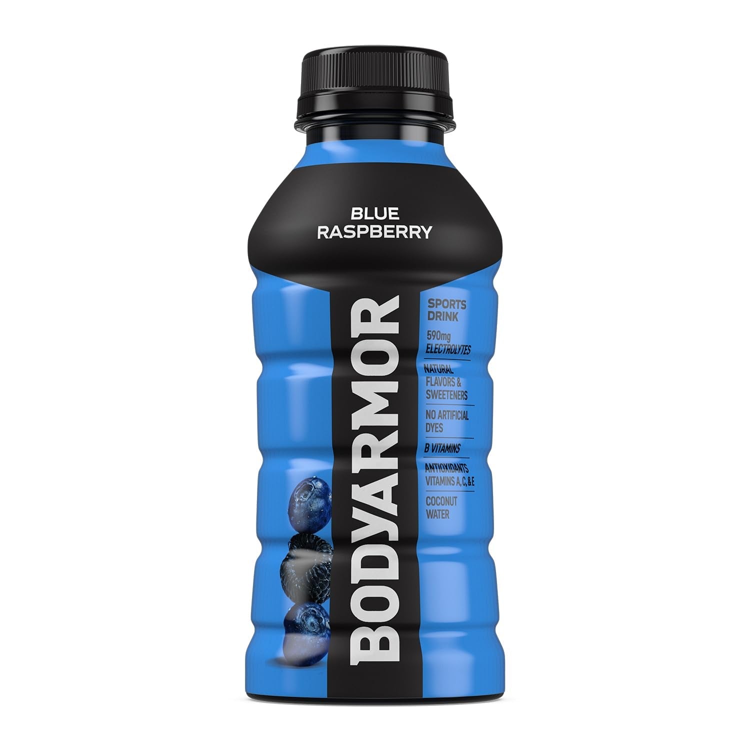 Sports Drink Sports Beverage, Blue Raspberry, Natural Flavors with Vitamins, Potassium-Packed Electrolytes, No Preservatives, Perfect for Athletes, 12 Ounce (Pack of 8)