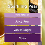 Plugins Refills Air Freshener, Scented and Essential Oils for Home and Bathroom, Sparkling Pear, Limited Edition Scent, 3.35 Fl Oz, 5 Count