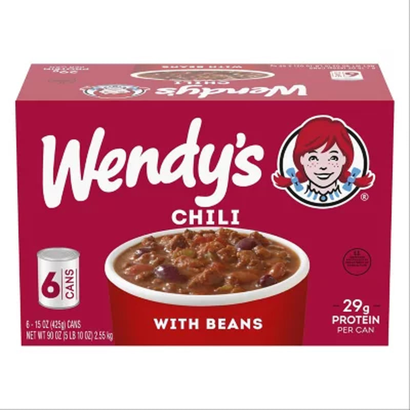 Wendy'S Chili with Beans, 15 Oz., 6 Pk.