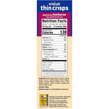 Thin Crisps Applewood Barbecue Whole Grain Wheat Crackers, Lunch Snacks, Snack Crackers, 7.1 Oz