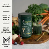 Member'S Mark Super Greens Powder, Tropical Flavor, 18.28 Ounces, 48 Servings