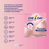 One a Day Women'S Prenatal Advanced Mulitvitamins Softgels & Prenatal Choline Tablets 2 Pk., 90 Ct.