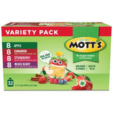 Mott'S No Sugar Added Applesauce Variety Pack, 3.2 Oz., 32 Pk.