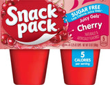 Sugar Free Cherry Flavored Juicy Gels, 4 Count Snack Cups