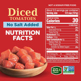 Diced Tomatoes No Salt Added, 14.5 Oz.