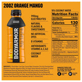 Sports Drink Sports Beverage, Orange Mango, Coconut Water Hydration, Natural Flavors with Vitamins, Potassium-Packed Electrolytes, Perfect for Athletes, 20 Fl Oz (Pack of 6)