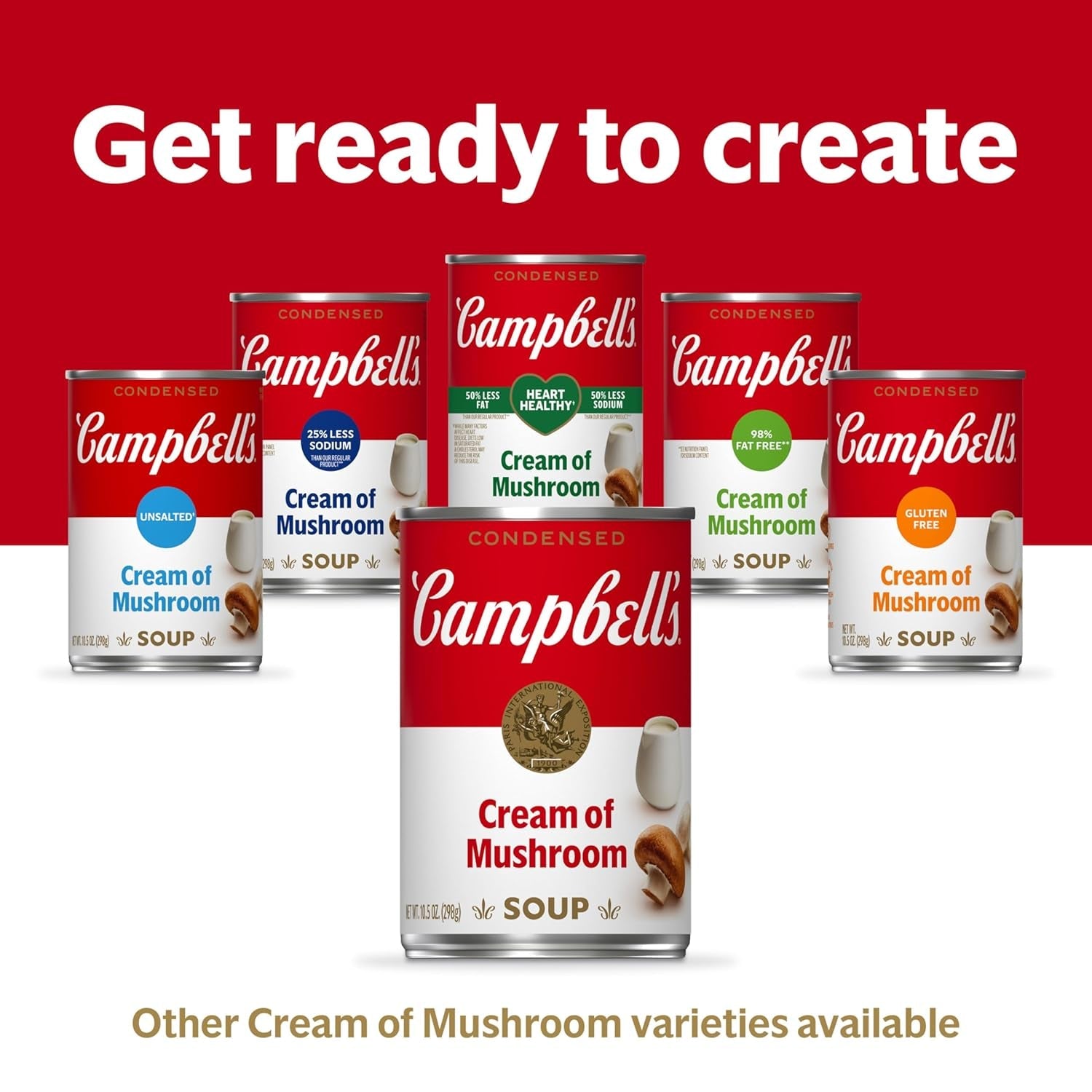Condensed Cream of Mushroom Soup, 10.5 Oz Can (Pack of 4)