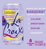 Lacroix Sparkling Water, Black Razzberry, 12 Fl Oz (Pack of 8)