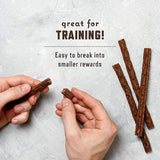 Rocco & Roxie Soft Dog Treats - Beef Jerky Sticks for Senior Dogs & Puppies - Best Training Treats for Small, Medium & Large Breeds - 1Lb