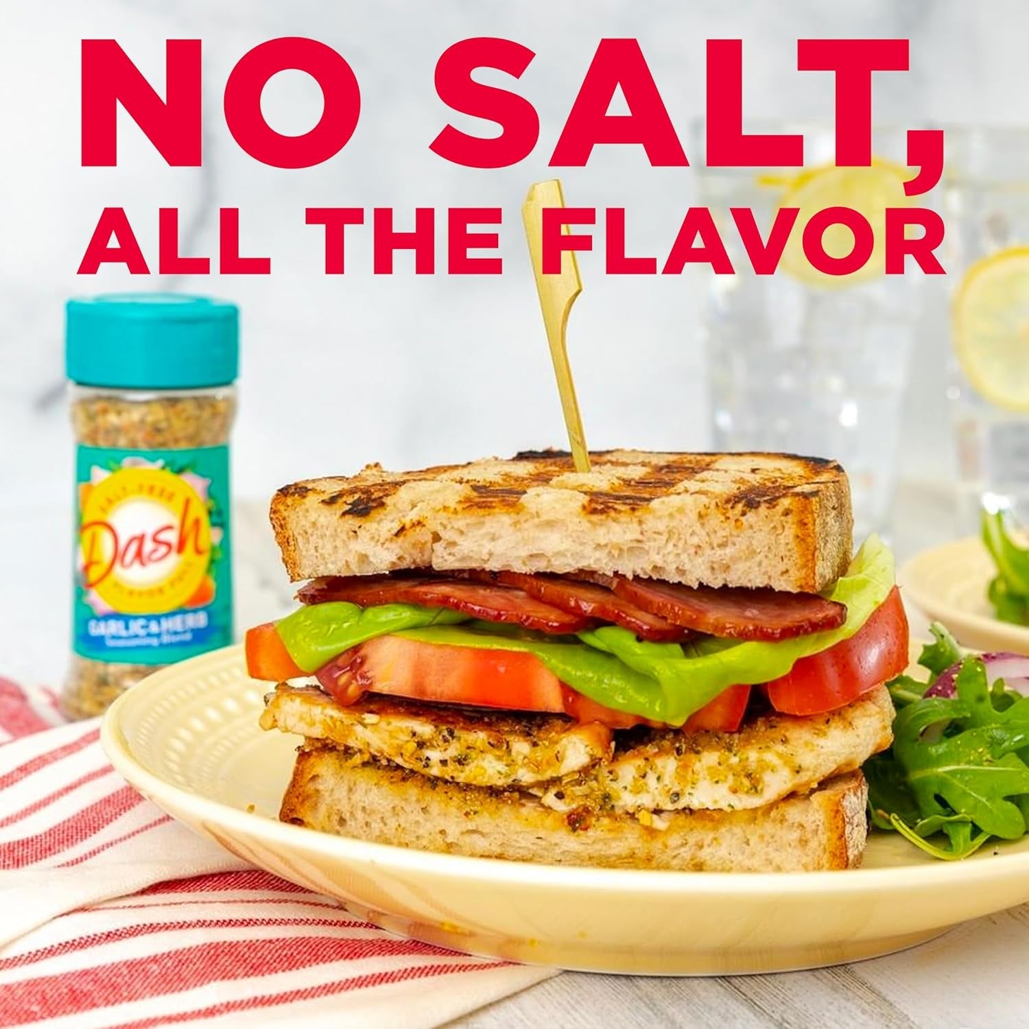 Salt-Free Seasoning Blend, Garlic & Herb, 2.5 Ounce