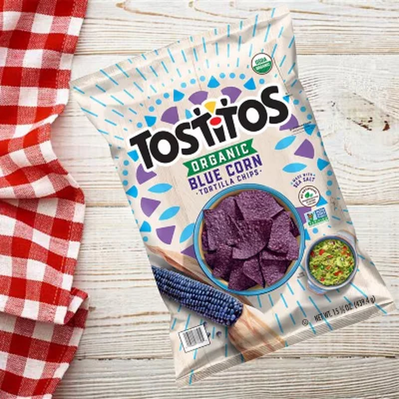 Tostitos Organic Blue Corn Tortilla Chips, 15.5 Oz.