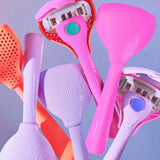 5-Blade Women’S Razor Travel Case - Take Your Razor To-Go - Magnetic Top - Easy Storage - Portable & Convenient - Cool Blue