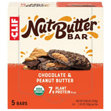 CLIF Nut Butter Bar - Chocolate Peanut Butter - Filled Energy Bars - Non-Gmo - USDA Organic - Plant-Based - Low Glycemic - 1.76 Oz. (5 Pack)